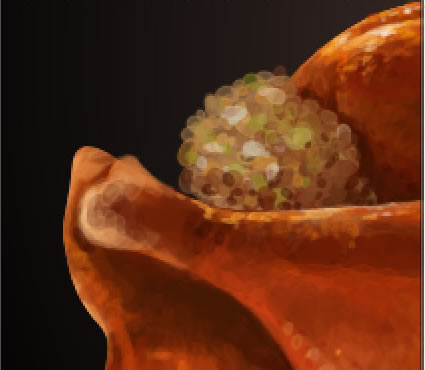 Awesome digital Roasted Thanksgiving turkey illustration in Photoshop